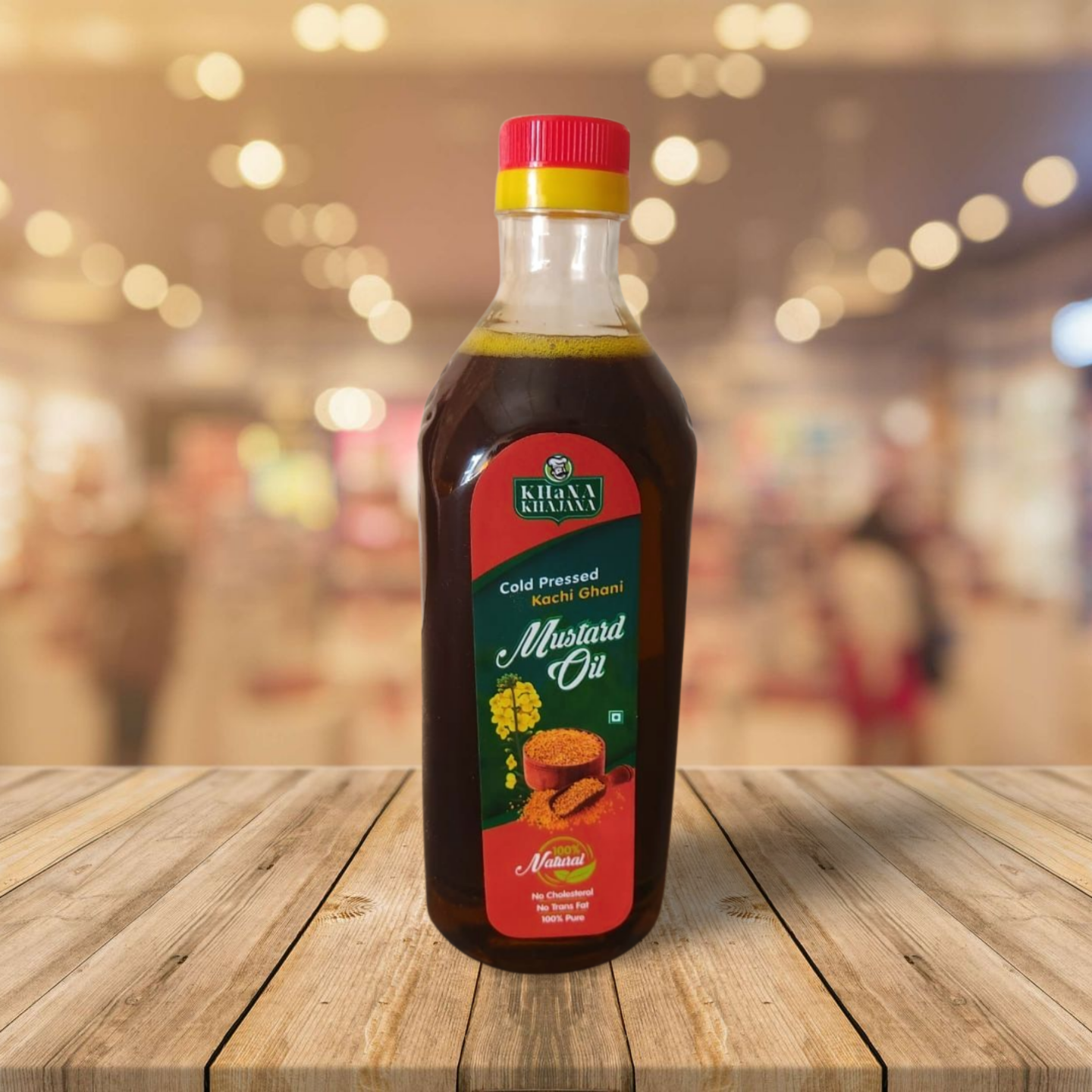 Buy Khana Khajana Cold-Pressed Mustard Oil online. 100% pure, rich in Omega-3 and antioxidants. Perfect for cooking, pickles, and Ayurvedic use.